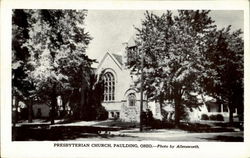 Presbyterian Church Paulding, OH Postcard 