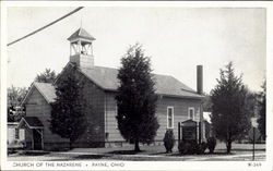 Church Of The Nazarene Payne, OH Postcard 