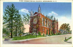 First Presbyterian Church Greensboro, NC Postcard Postcard