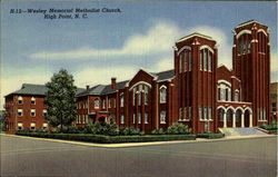 H-12 - Wesley Memorial Methodist Church High Point, NC Postcard Postcard