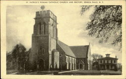 St. Patrick'S Roman Catholic Church And Rectory Seneca Falls, NY Postcard Postcard