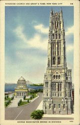 The Riverside Church And Grant'S Tomb Postcard