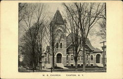 M.E. Church Canton, NY Postcard Postcard