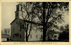 M.E Church and Parsonage Postcard