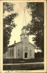 Baptist Church Fabius, NY Postcard Postcard