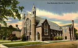 First Methodist Church Fredonia, NY Postcard Postcard