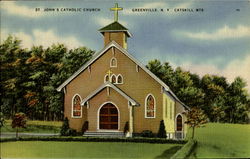 St. John'S Catholic Church Postcard