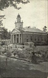 Chapel And Garden - O. E. S. Home And Infirmary Postcard
