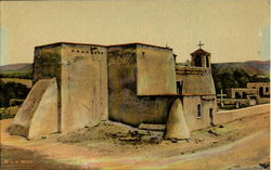 Old Church, Los Ranchos De Taos Postcard