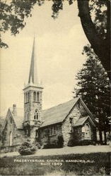 Presbyterian Church Hamburg, NJ Postcard Postcard