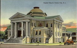 Bapist Church Ocean City, NJ Postcard Postcard