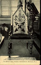 The Bishop'S Chair, Property Of Christ Church Postcard