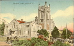 Methodist Church Westfield, NJ Postcard Postcard