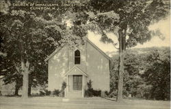 Church Of Immaculate Conception Clinton, NJ Postcard Postcard