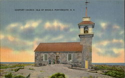 Gosport Church , Isle Of Shoals Postcard