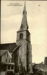 Bapist Church Taunton, MA Postcard Postcard