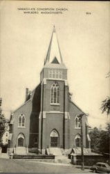 Immaculate Conception Church Marlboro, MA Postcard Postcard