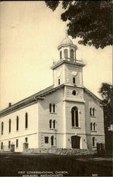First Congregational Church Marlboro, MA Postcard Postcard