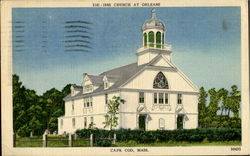 Church At Orleans Cape Cod, MA Postcard Postcard