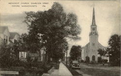 Methodist Church Oxford, MA Postcard Postcard