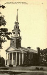 First Parish, Uniterian Church Framingham Center, MA Postcard Postcard