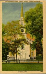 First Congregational Church Cape Cod, MA Postcard Postcard