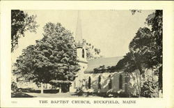 The Baptist Church Buckfield, ME Postcard Postcard