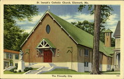 St. Joseph's Catholic Church Ellsworth, ME Postcard Postcard