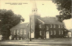 Henderson Memorial Bapist Church Farmington, ME Postcard Postcard