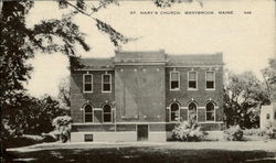 St. Mary'S Church Westbrook, ME Postcard Postcard