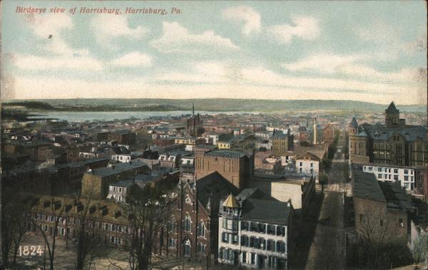 Birdseye View of Harrisburg Pennsylvania