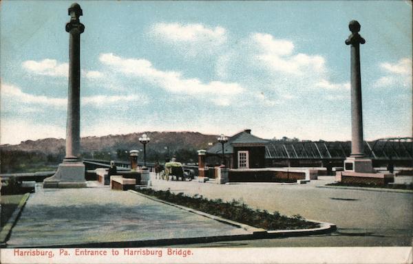 Entrance to Harrisburg Bridge Pennsylvania