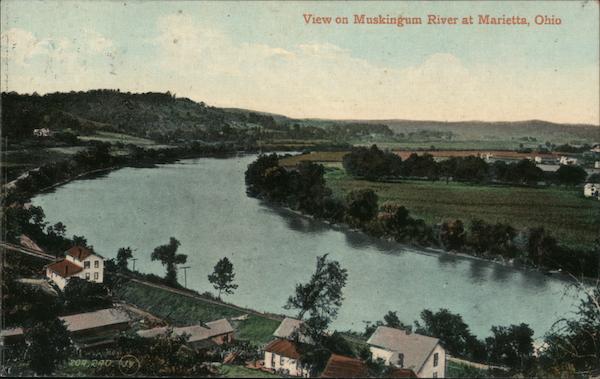 View on Muskingum River Marietta Ohio