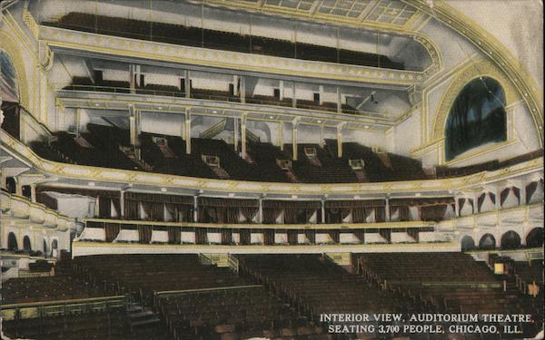 Interior View, Auditorium Theatre Chicago Illinois