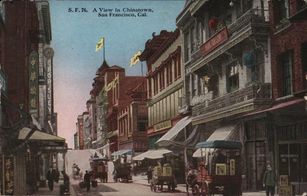 A View in Chinatown San Francisco California