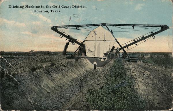 Ditching Machine in the Gulf Coast District Houston Texas