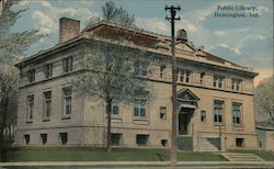 Public Library Huntington, IN Postcard Postcard Postcard