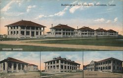 Buildings at Fort Crockett Postcard