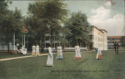 Band Stand, Girls Quarters, Indian Industrial School Postcard