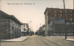 Third and Broad Sts. Harrisburg, PA Postcard Postcard Postcard