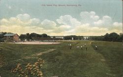 City Island Playground Postcard