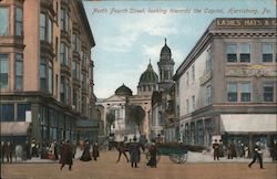 North Fourth Street, Looking Towards the Capitol Postcard