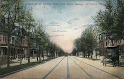 Second Street, Looking North from Basin Avenue Postcard