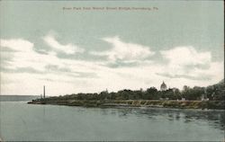 River Park from Walnut Street Bridge Postcard