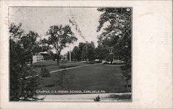 Campus, U.S. Indian School Postcard