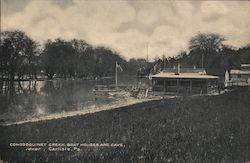 Conodoguinet Creek, Boat Houses and Cave Postcard