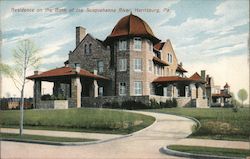 Residence on the Bank of the Susquehanna River Postcard