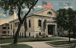 Public Library Postcard