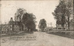 North Main Street, Adirondack Mountains Postcard