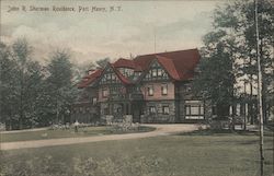 John R. Sherman Residence Port Henry, NY Postcard Postcard Postcard